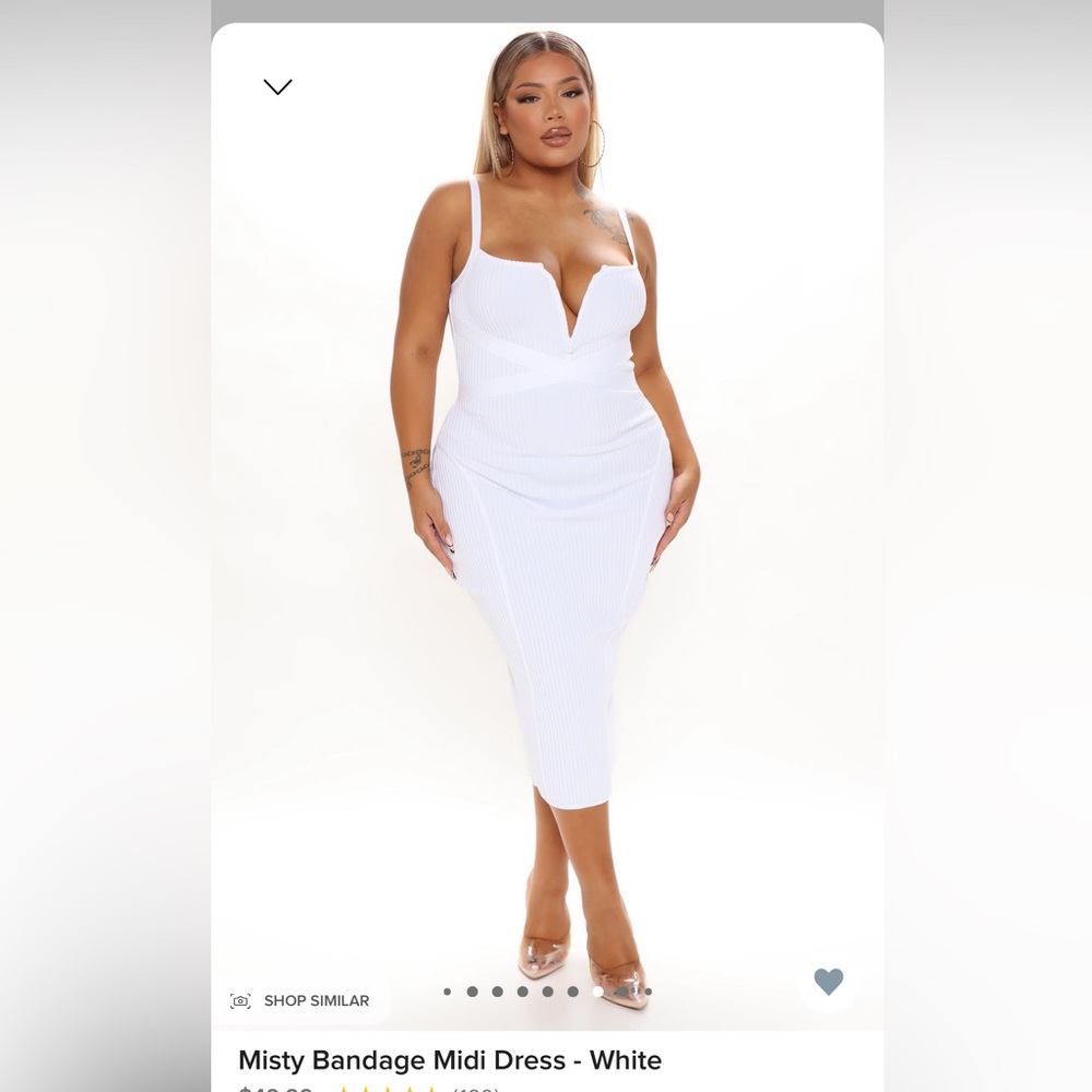 Fashion Nova Misty Bandage Midi Dress